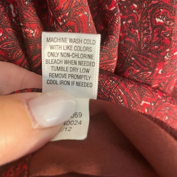 Converse One Star Red Paisley Dress ⭐️ Size M - Picture 8 of 11